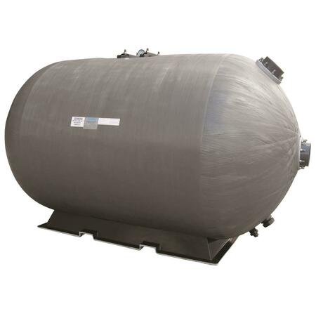 HANDS ON 79 in. Micron Commercial Horizontal Sand Filter with 10 in. Deep Bed Flange Connection HA3283122